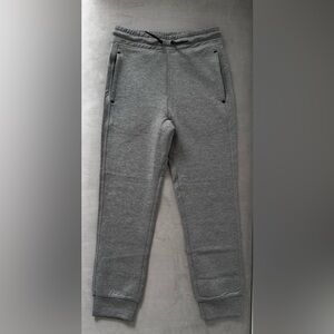 GAP Boys Gray Fleece Jogger Sweatpants XL Elastic Waist Zip Pocket Athleisure